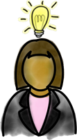 Illustration of a female entrepreneur