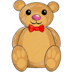 Illustration of a teddy bear