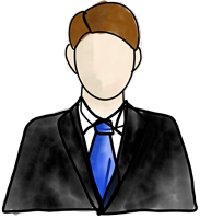 Illustration of a man in a suit